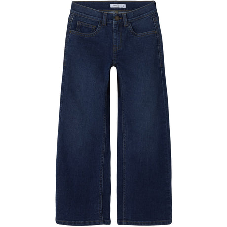Name It Dark Blue Denim Nkfrose Wide Jeans 8808-Dt Tb