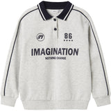 Name It Light Grey Melange Nkmkris Ls Nreg Pikétröja