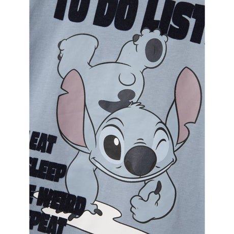 Name It Dusty Blue Nmmjudd Stitch Nreg Ss Topp Wdi