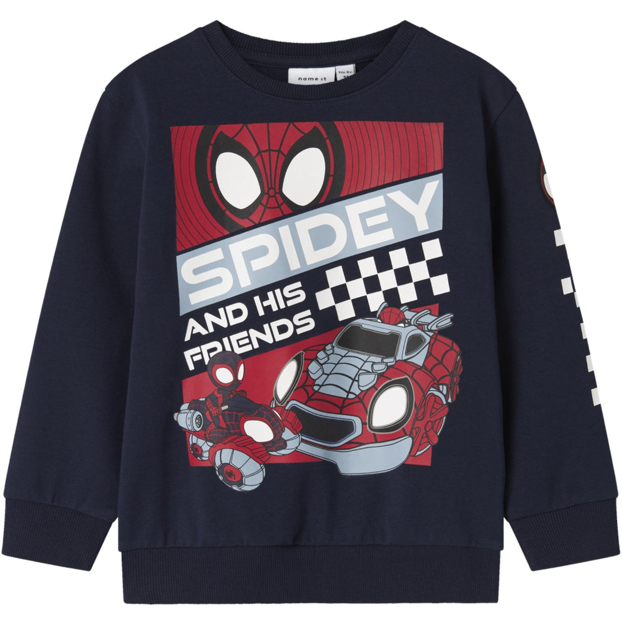 Name It Navy Blazer Nmmjo Spider Nreg Sweat Unb Mar