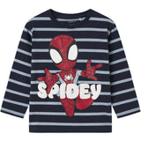 Name It Navy Blazer Dusty Blue Nmmjosue Spider Nreg Ss Topp Mar