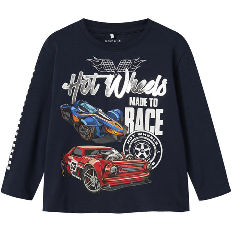 Name It Navy Blazer Nmmjarl Hotwheels Nreg Ls Topp Box Sky