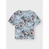 Name It Dusty Blue Nmmjubi Paw Nreg Ss Topp Cplg