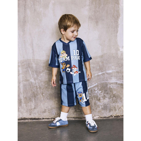 Name It Dusty Blue Nmmjakari Paw Nreg Poly Topp Cplg