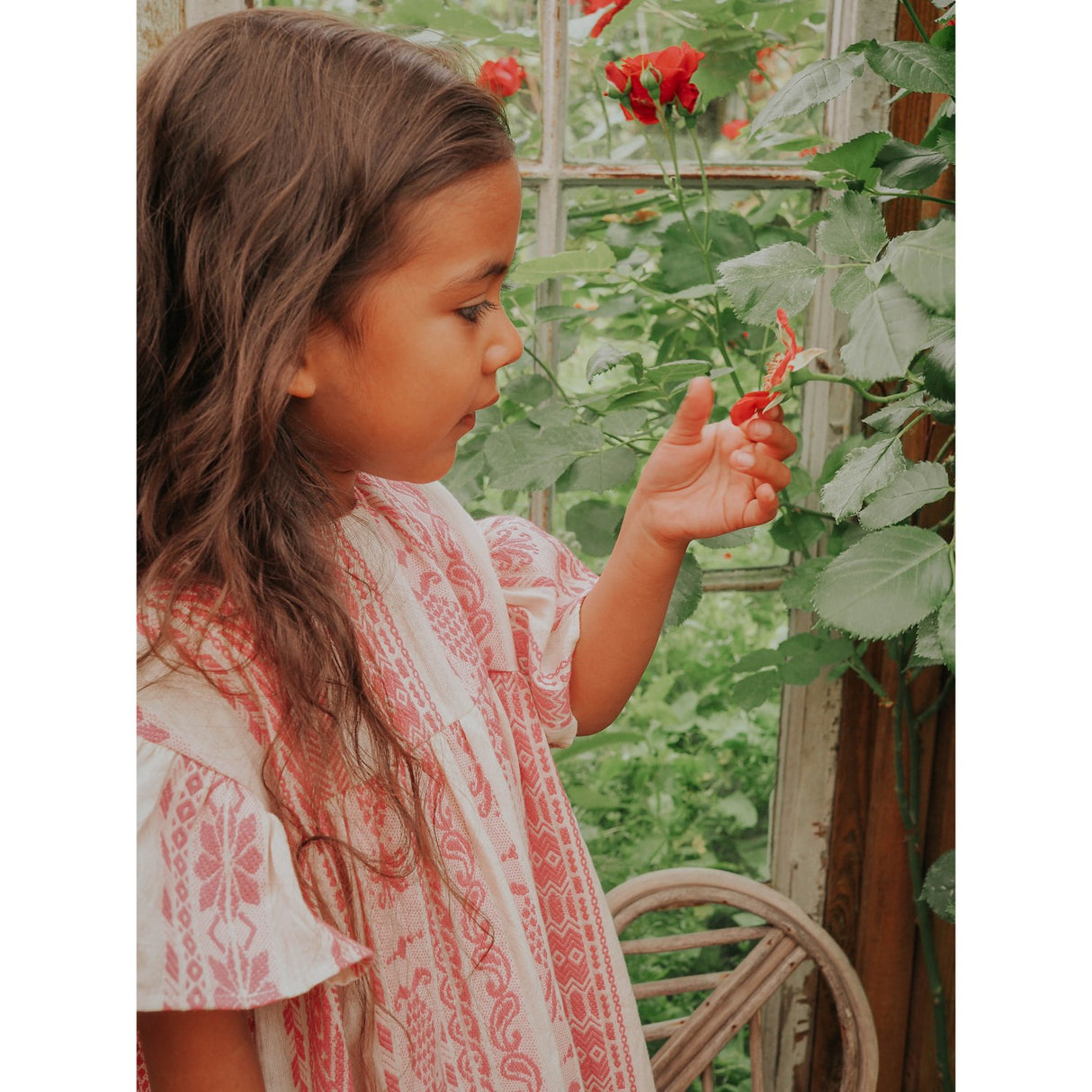 Fliink Cloud Dancer Pink Stripe Addie Klänning