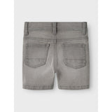 Name It Light Grey Denim Nmmsilas Slim L Dnm Shorts 3339-Is Tb