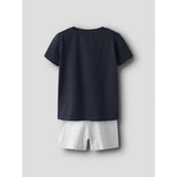 Name It Dark Sapphire Nmmjaspen Ss Shorts Set Pb