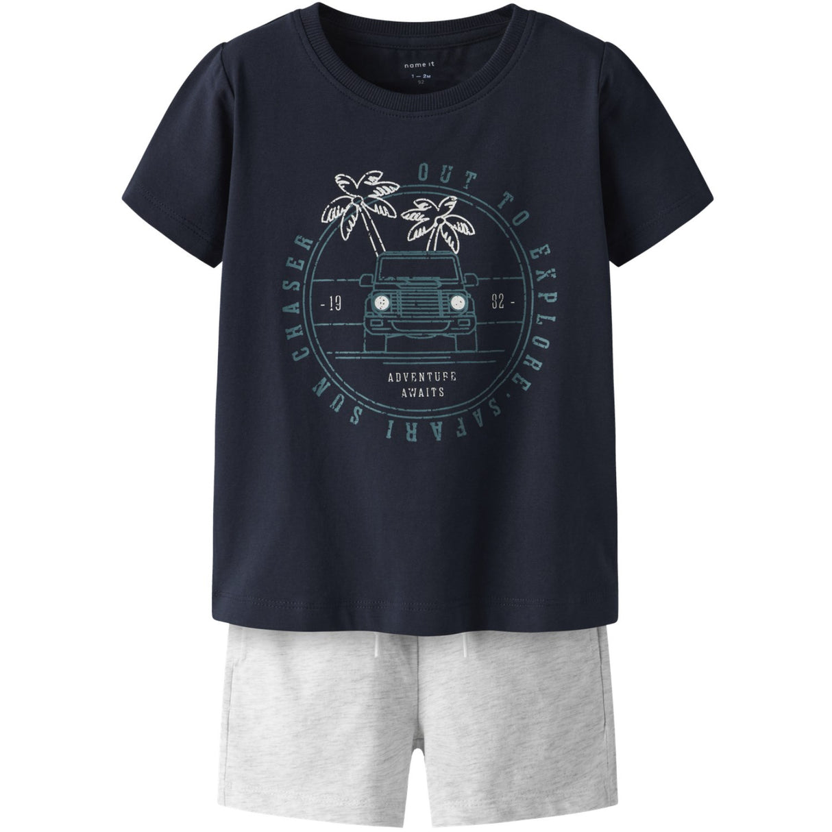 Name It Dark Sapphire Nmmjaspen Ss Shorts Set Pb