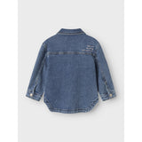 Name It Medium Blue Denim Bow Embroidery Nmfdevi Dnm Emb Jacka 1224-Sm K