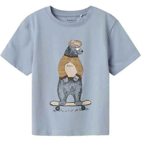 Name It Dusty Blue Nmmlinden Ss Nreg Topp Box