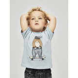 Name It Dusty Blue Nmmlinden Ss Nreg Topp Box