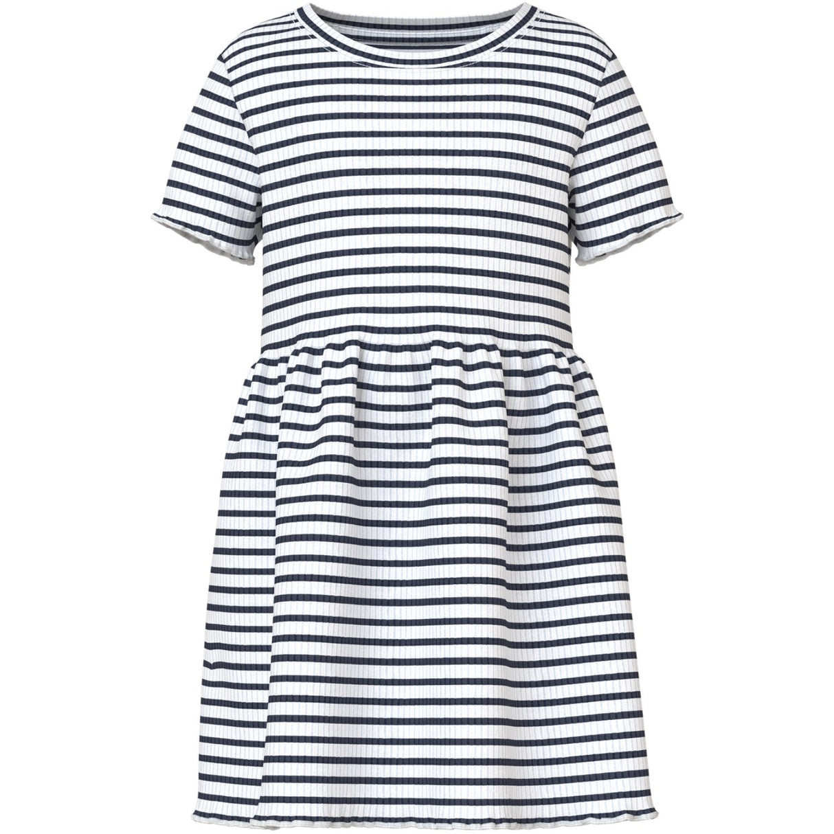 Name It Bright White Blue Nmfvemma Ss Klänning