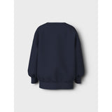 Name It Navy Blazer Cheetah Nmfvalona Ls Long Rlx Sweat Unb