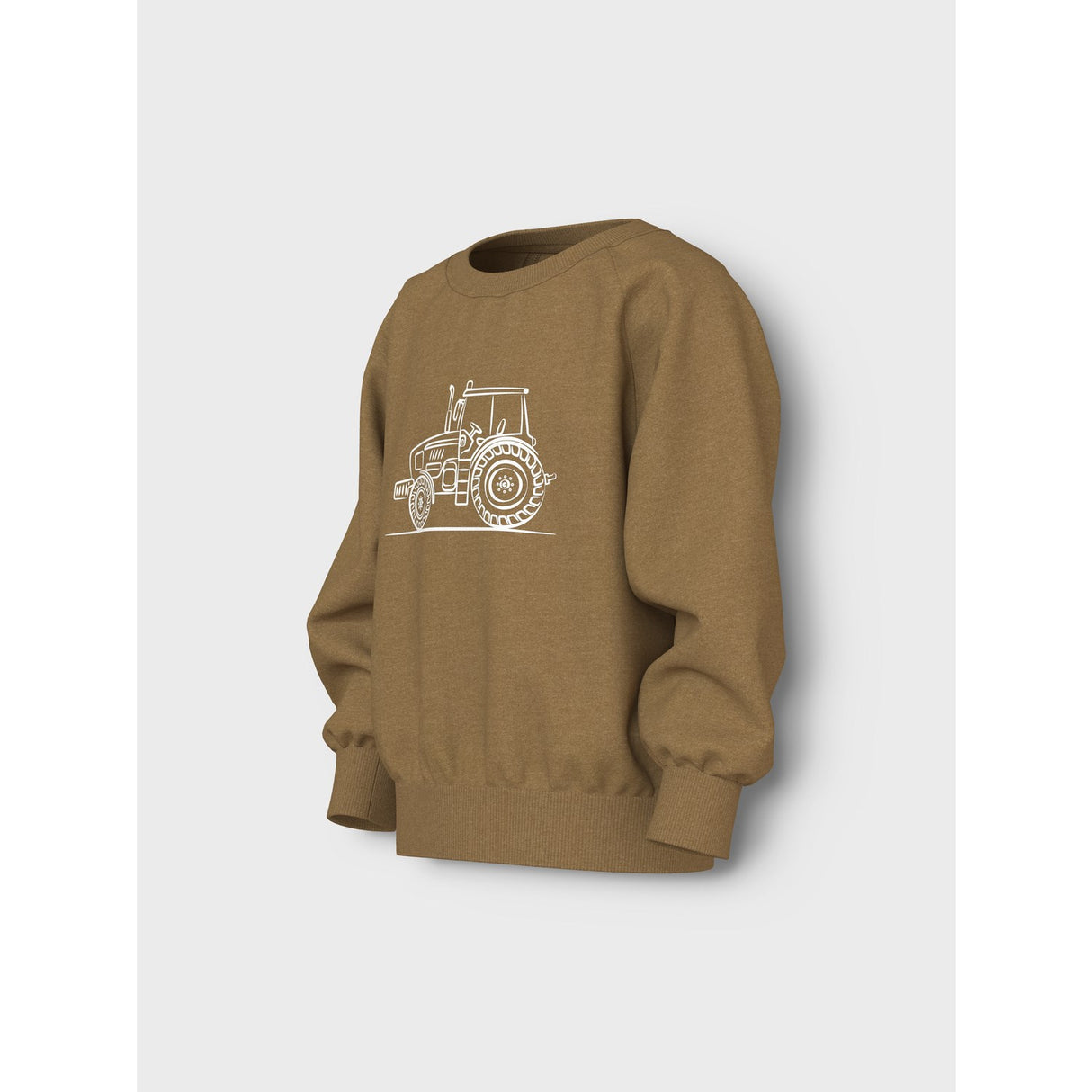 Name It Dull Gold Tractor Sketch Nmmvion Ls Nreg Sweat Unb