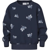 Name It Navy Blazer Tractors Nmmvifelix Ls Nreg Sweat Unb