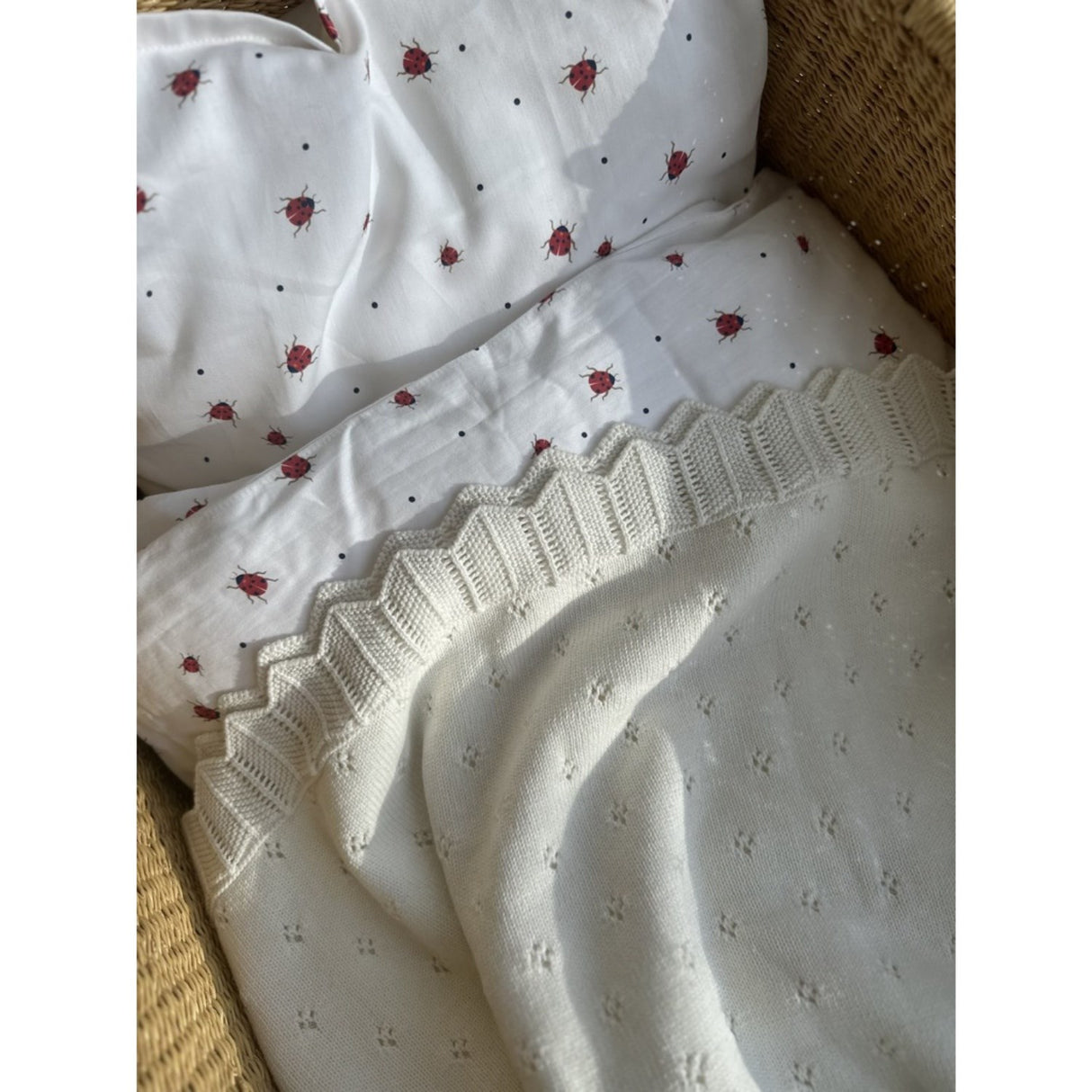 Vanilla COPENHAGEN Milk Stickad Filt Baby