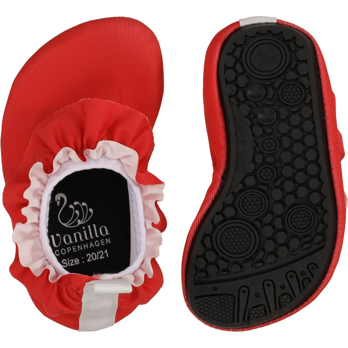 Vanilla COPENHAGEN Berry Red Badskor - Frill