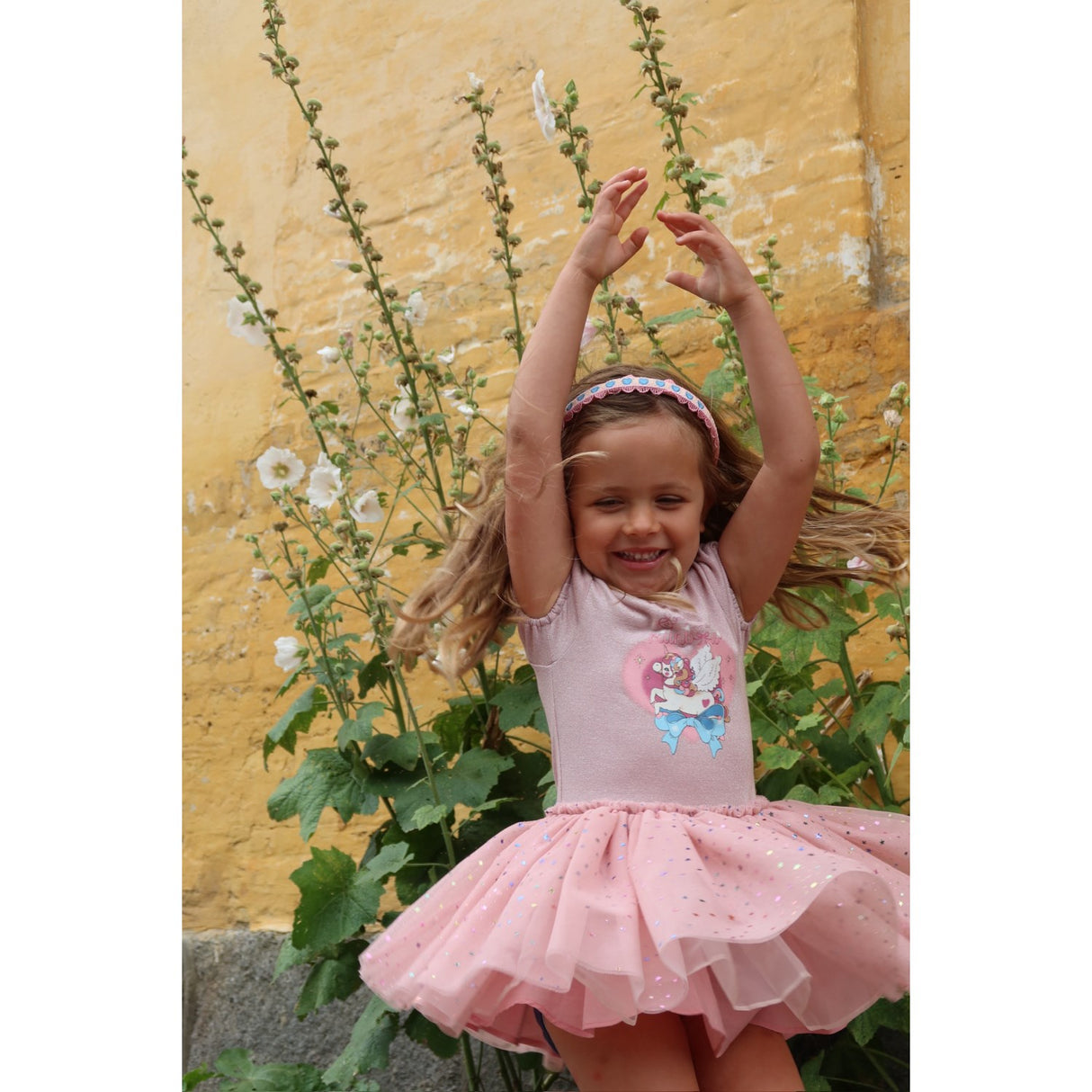 Konges Sløjd Fairy Etoile Holographic Pink Ada Fairy Ballerinaskor Glitter Klänning