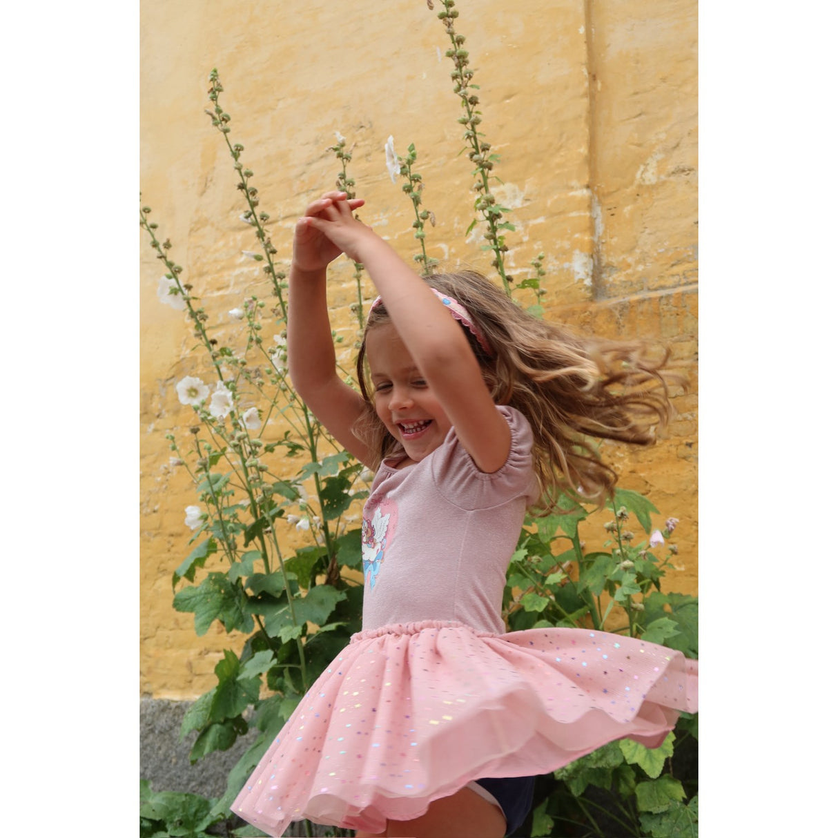 Konges Sløjd Fairy Etoile Holographic Pink Ada Fairy Ballerinaskor Glitter Klänning