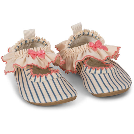 Konges Sløjd Blue Stripe Gina Frill Badskor
