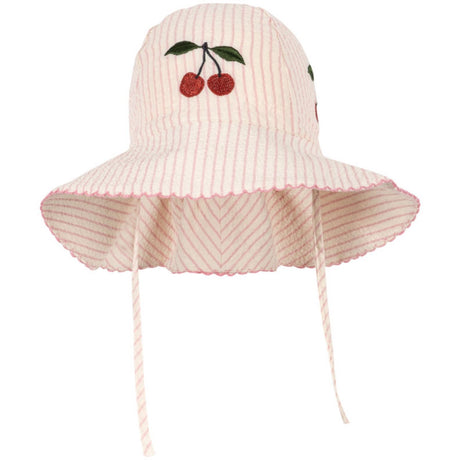 Konges Sløjd Peony Stripe Ellie Sun Mössa Gots