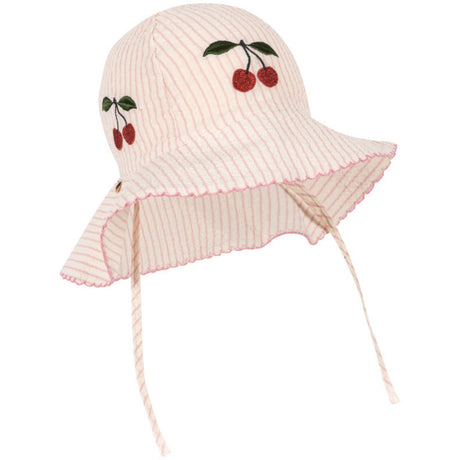 Konges Sløjd Peony Stripe Ellie Sun Mössa Gots