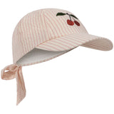 Konges Sløjd Peony Stripe Ellie Rosett Keps Gots