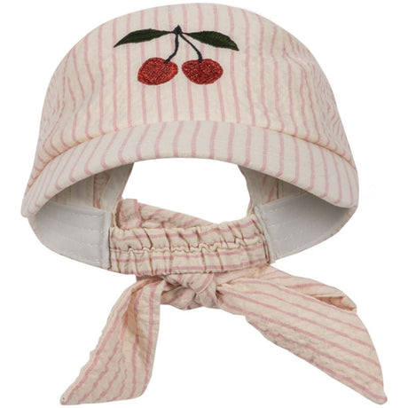 Konges Sløjd Peony Stripe Ellie Rosett Keps Gots