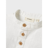 Lil'Atelier Coconut Milk Nmmhugo Ss Loose Skjorta Lil