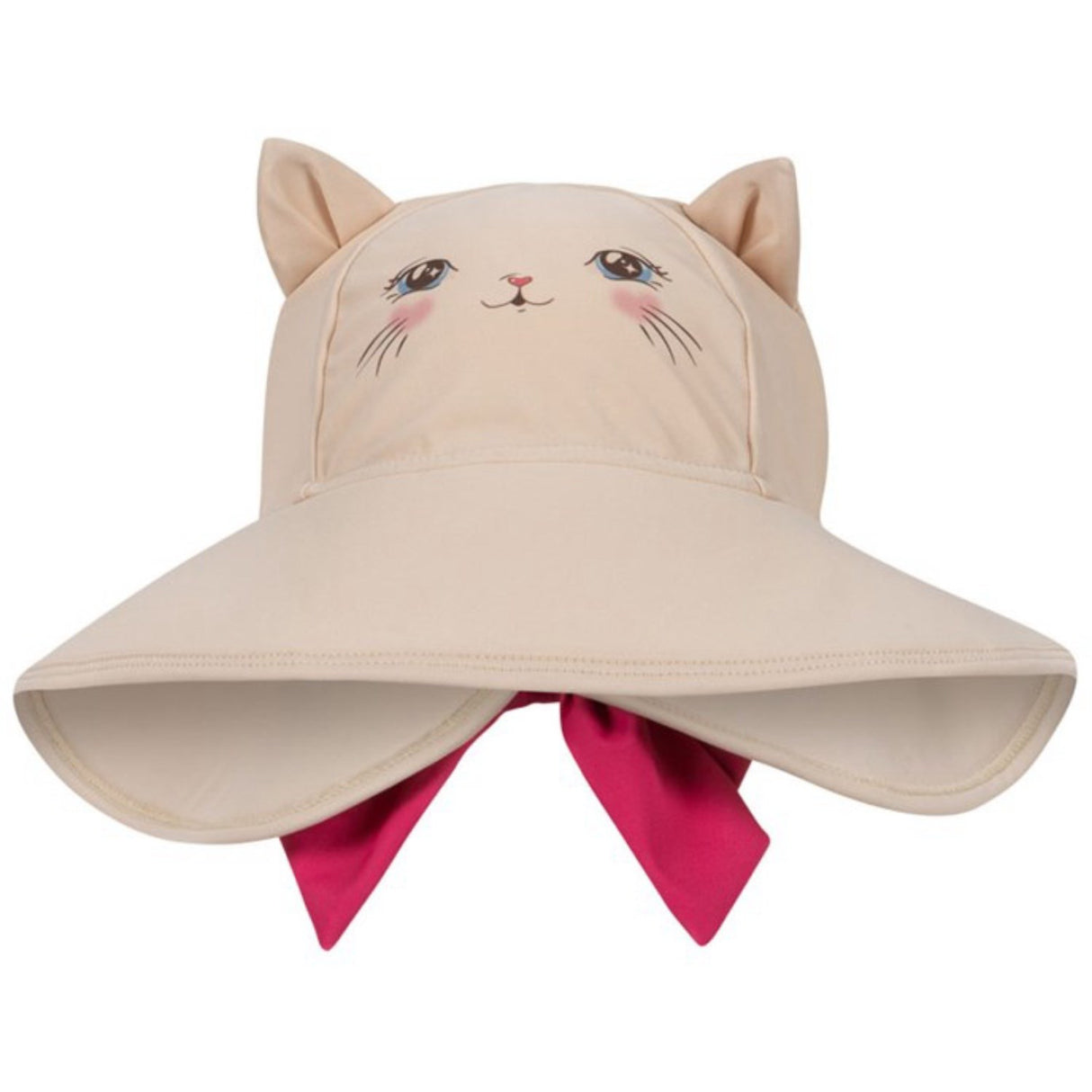 Konges Sløjd Soft Pink Kitty Cat Sun Mössa Grs