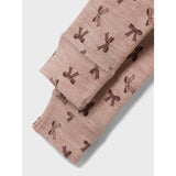 Name It Shadow Gray Bows Nbfwang Ull Rib Leggings Aop