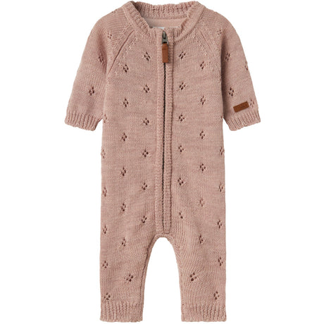 Name It Shadow Gray Nbfwrilla Ull Ls Stickad Dräkt