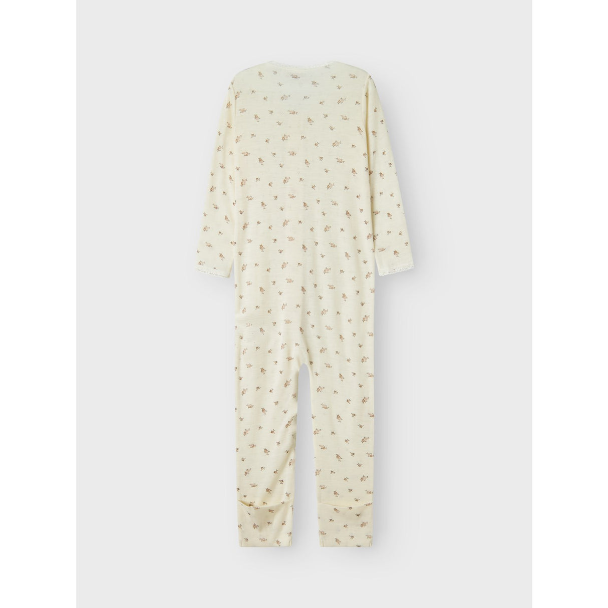 Name It Snow White Small Flowers Nmfwang Ull Needle Nattdräkt
