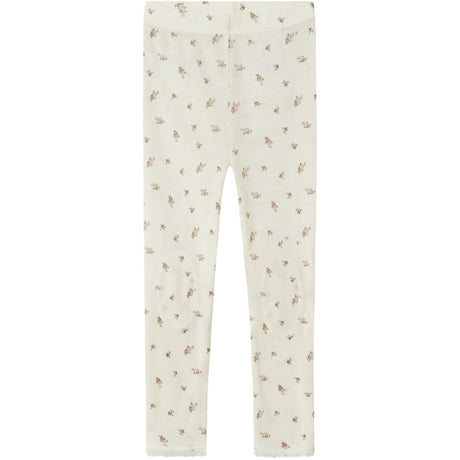 Name It Snow White Small Flowers Nmfwang Ull Needle Leggings Noos