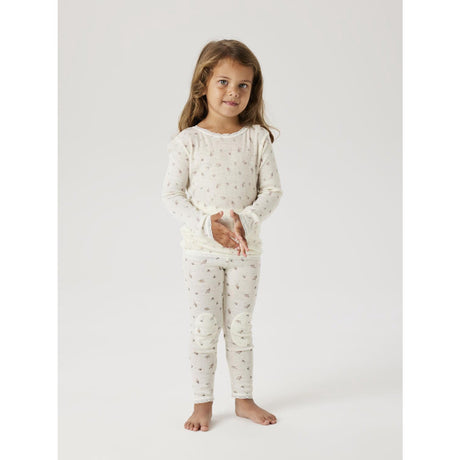 Name It Snow White Small Flowers Nmfwang Ull Needle Leggings Noos