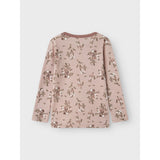 Name It Shadow Gray Long Flowers Nmfwillow Ull Ls Topp