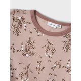 Name It Shadow Gray Long Flowers Nmfwillow Ull Ls Topp