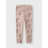 Name It Shadow Gray Long Flowers Nmfwillow Ull Leggings