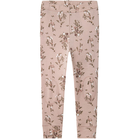 Name It Shadow Gray Long Flowers Nmfwillow Ull Leggings