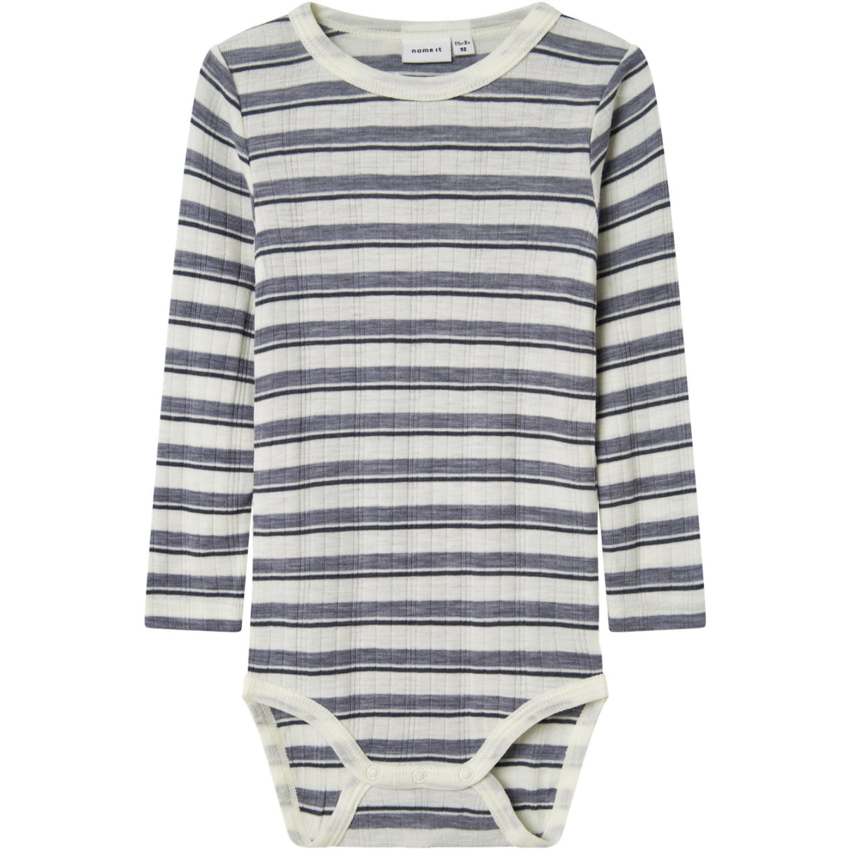 Name It Folkstone Gray Snow White Nmmwang Ull Needle Ls Body Noos