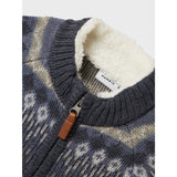 Name It Ombre Blue Iceland Nmmwriss Ull Ls Stickad Card