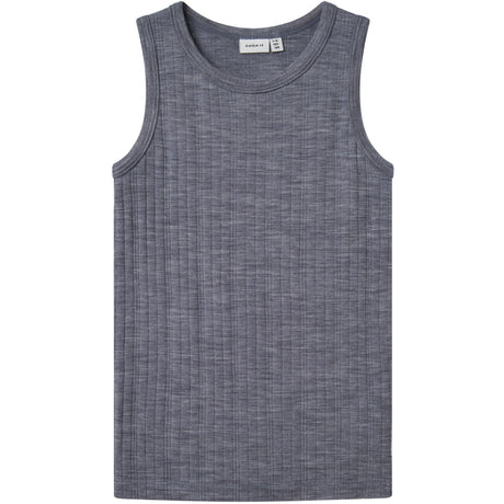Name It Folkstone Gray Nkmwang Ull Needle Tank Topp