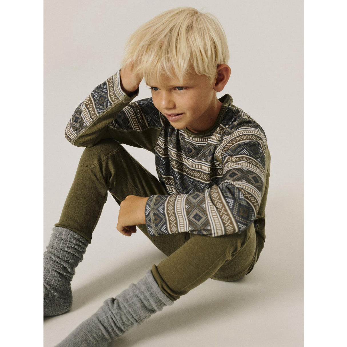 Name It Kalamata Iceland Nkmwillto Ull Ls Topp