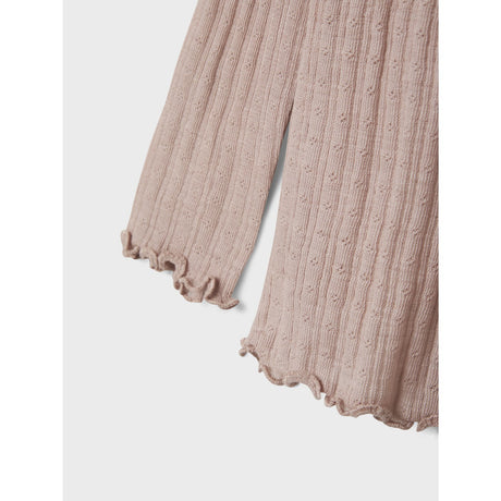 Name It Shadow Gray Nmfwossa Wo/Si Rib Ls Topp