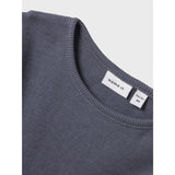 Name It Folkstone Gray Nmmwossa Wo/Si Rib Ls Topp
