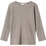 Name It Satellite Nmmwossa Wo/Si Rib Ls Topp