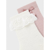 Name It Snow White Nmfwakma Wo/Bl Structure 2P Strumpor