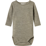 Name It Dried Sage Nbnwax Ull Rib Ls Body Noos