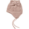 Name It Shadow Gray Bow Nbfwrilla Rosett Ull Stickad Mössa