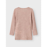 Name It Shadow Gray Nmnwax Ull Rib Ls Topp Noos